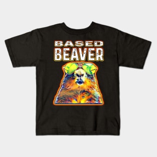 Based Beaver Kids T-Shirt